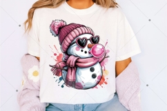 Retro Snowman PNG, Christmas Sublimation Design, Merry Product Image 2