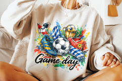 Retro Game Day Soccer PNG, Soccer Mama PNG, Soccer Clipart Product Image 3