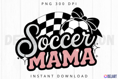 Retro Soccer Mama Sublimation PNG Product Image 1