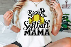 Softball Coquette Bow PNG, Softball Mama PNG Product Image 3