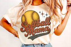 Softball Mama PNG, Retro Softball PNG, Softball PNG, Game Product Image 2