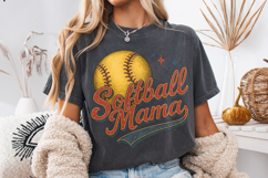 Softball Mama PNG, Retro Softball PNG, Softball PNG, Game Product Image 3