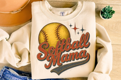 Softball Mama PNG, Retro Softball PNG, Softball PNG, Game Product Image 4