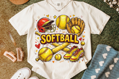 Softball Retro PNG Sublimation, Softball Mama PNG, Sports Product Image 4