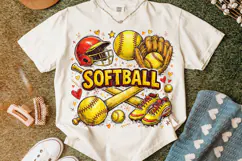 Softball Retro PNG Sublimation, Softball Mama PNG, Sports Product Image 4