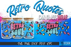 Retro Glass Can Wrap Design | Retro Quotes | SVG File v.9 Product Image 1