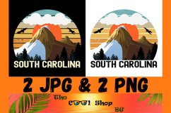 Retro South Carolina Vintage Sublimation Png, South Carolina Product Image 1