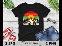 Retro South Carolina Vintage Sublimation Png, South Carolina Product Image 2