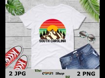 Retro South Carolina Vintage Sublimation Png, South Carolina Product Image 3