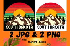 Retro South Dakota Vintage Sublimation Png, South Dakota Png Product Image 1