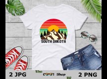 Retro South Dakota Vintage Sublimation Png, South Dakota Png Product Image 3