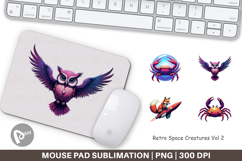 Mouse Pad Retro Space Creatures Product Image 1