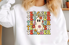 Retro Spooky Teacher Halloween PNG Product Image 2