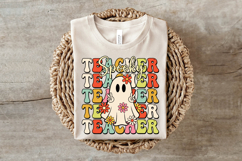 Retro Spooky Teacher Halloween PNG Product Image 3