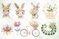 Retro Spring Sublimation Clipart Bundle Product Image 6