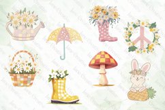 Retro Spring Sublimation Clipart Bundle Product Image 5