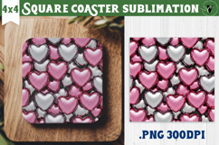 Vintage vibe Square Coasters | Y2K glamorous style Product Image 1