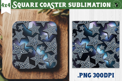 Vintage vibe Square Coasters | Y2K glamorous style Product Image 1