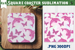Vintage vibe Square Coasters | Y2K glamorous style Product Image 1