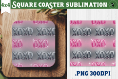 Vintage vibe Square Coasters | Y2K glamorous style Product Image 1