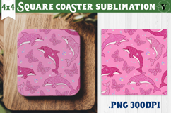 Vintage vibe Square Coasters | Y2K glamorous style Product Image 1