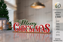 Retro stand decors Bundle Laser Cut. Christmas Decor SVG Product Image 12