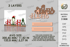 Retro stand decor Laser Cut. Christmas Decor SVG Product Image 2