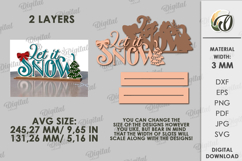 Retro stand decor Laser Cut. Christmas Decor SVG Product Image 2