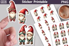 Christmas Gnomes Sticker | Winter Gnome Sticker Printable Product Image 1