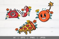 Funny Groovy Retro Sticker Product Image 2