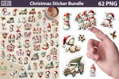 Christmas Sticker Bundle | Christmas Animals Sticker Product Image 12