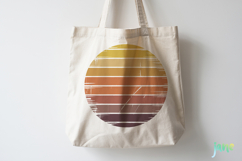 Retro Style Circular Sunset SVG Product Image 3