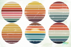 Retro Style Circular Sunset SVG Product Image 8