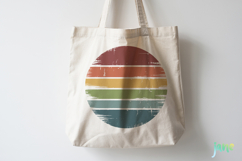 Retro Style Circular Sunset SVG Product Image 4
