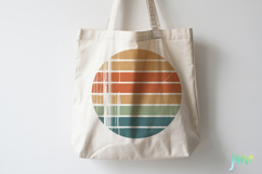 Retro Style Circular Sunset SVG Product Image 3