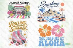 Retro Summer Beach Png Product Image 1