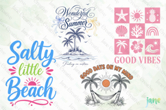 Retro Summer Beach Png Product Image 1