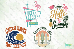 Retro Summer Beach Png Product Image 1