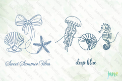 Retro Summer Coastal SVG PNG Clipart Product Image 2