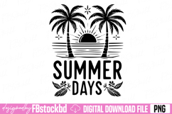 Retro Summer days PNG Product Image 1