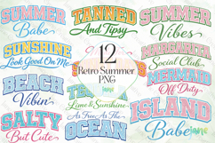 Retro Summer Png Sublimation Clipart Bundle Product Image 1