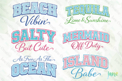 Retro Summer Png Sublimation Clipart Bundle Product Image 3