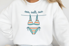 Retro Summer PNG Beach Bikini Doodle Product Image 2