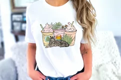 Retro Summer Png Iced Coffee Png Summer Sublimation Png