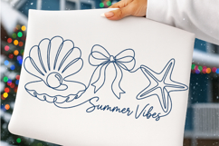 Minimal Coastal Png, Summer Vibes Png Product Image 1