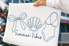 Minimal Coastal Png, Summer Vibes Png Product Image 1