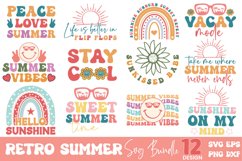 Retro Summer SVG Bundle, Beach SVG Product Image 1