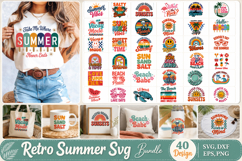 Retro Summer SVG Bundle Product Image 1