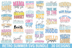 Retro Summer SVG Bundle - Summer SVG Design ,Retro Summer Product Image 1