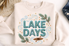lake days png, retro lake design, outdoor summer shirt, camping sublimation png, boating t shirt graphic, fishing vacation art, cabin life design, lake lover shirt, print on demand png, transparent png